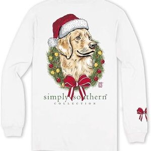 Christmas Dog Long Sleeve Shirt -M